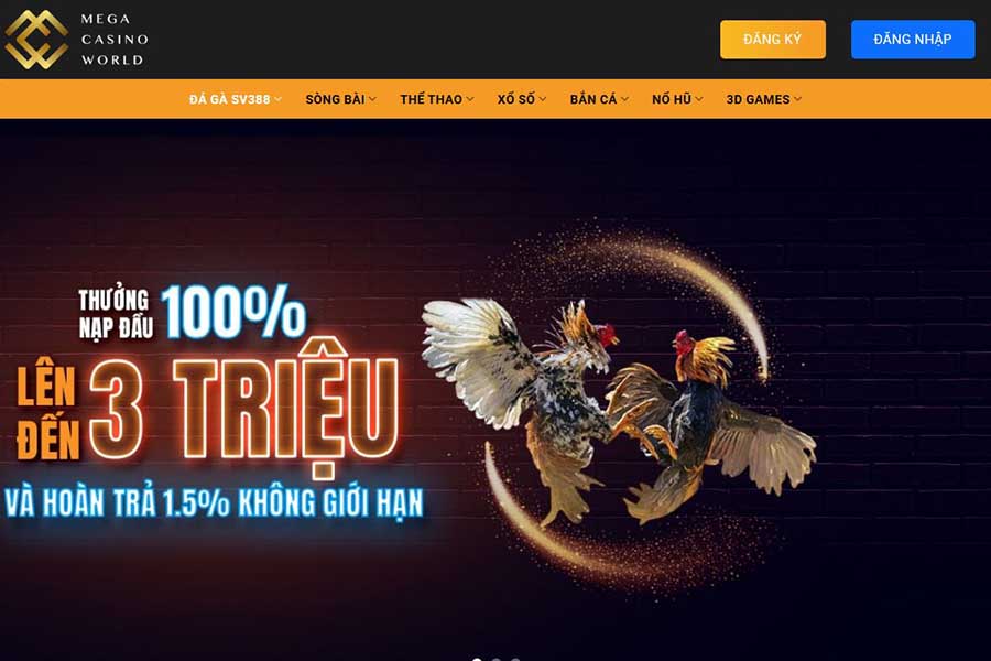 Truy cập trang web của Casino MCW 