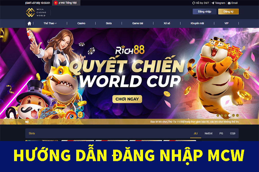 Hướng dẫn cách đăng nhập Casino MCW